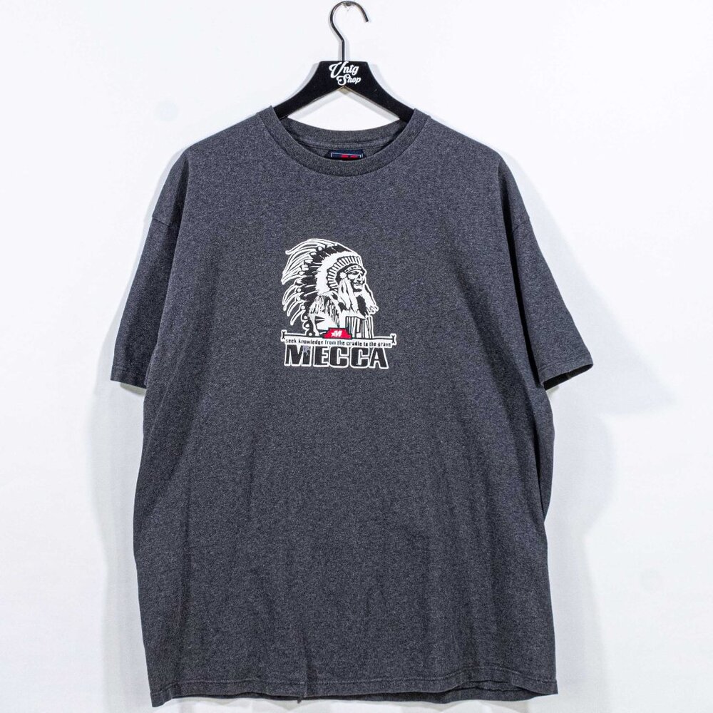 Mecca Native American Seek Knowledge T-Shirt XL VTG 90s Streetwear Hip Hop